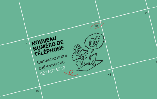 Nouveau numéro de téléphone pour notre call-center 